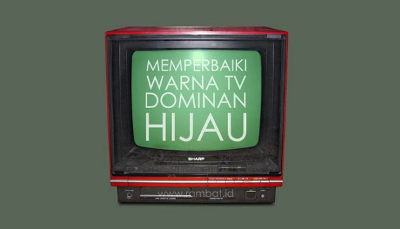 CARA MEMPERBAIKI TV DOMINAN HIJAU