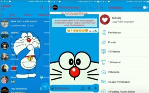 Cara Memasang Tema Whatsapp Doraemon - Selesai